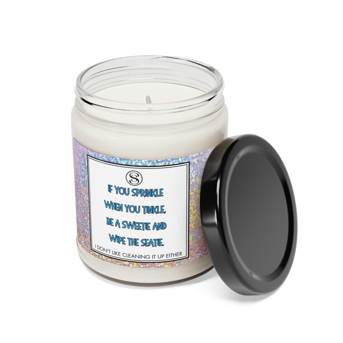 If You Sprinkle When You Tinkle - Clean Cotton Scented Soy Candle, 9oz